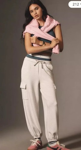 VARLEY 'The Cargo Pant’ (M) NWT. Super Soft Ivory Marl - Picture 7 of 16