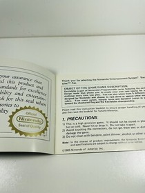 EXCITEBIKE -- NES Nintendo Original Racing Game + INSTRUCTIONS MANUAL BOOKLET