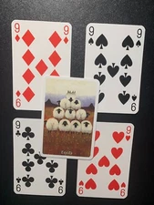 Swap Playing Cards  SILLY SHEEP All of the NINES Whimsical World THOMAS JOSEPH