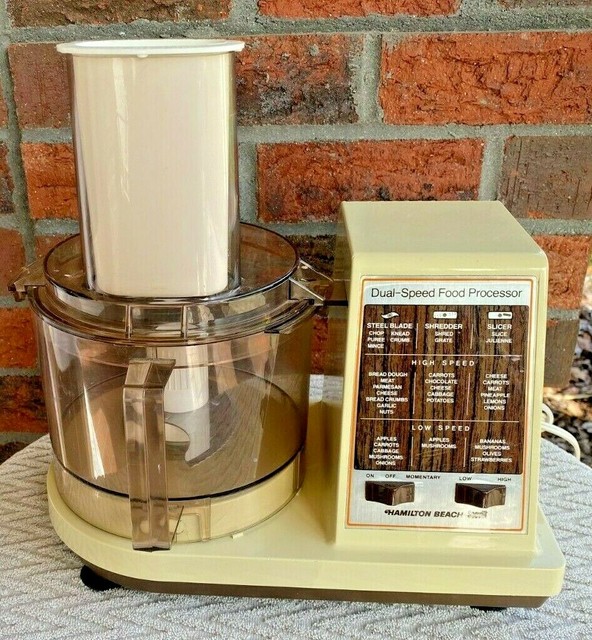 Vintage Hamilton Beach Scovill Food Processor Dual Speed Model 7023