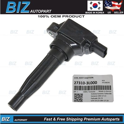 OEM Ignition Coil for 17-26 G70 80 Palisade Sedona Stinger Telluride 27310-3L000
