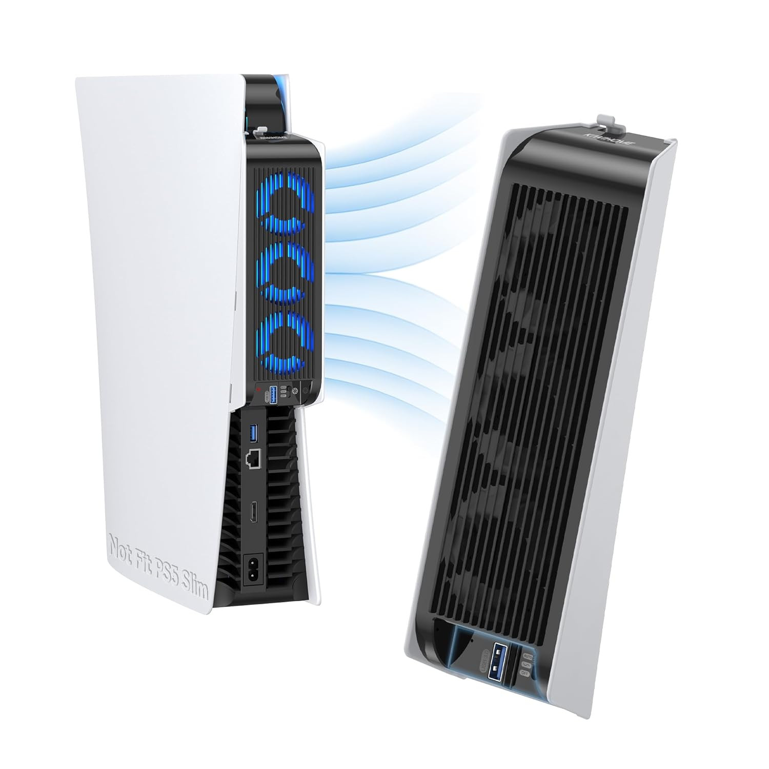 Cooler PS5 LED High Performance | Ventola Raffreddamento Turbo USB