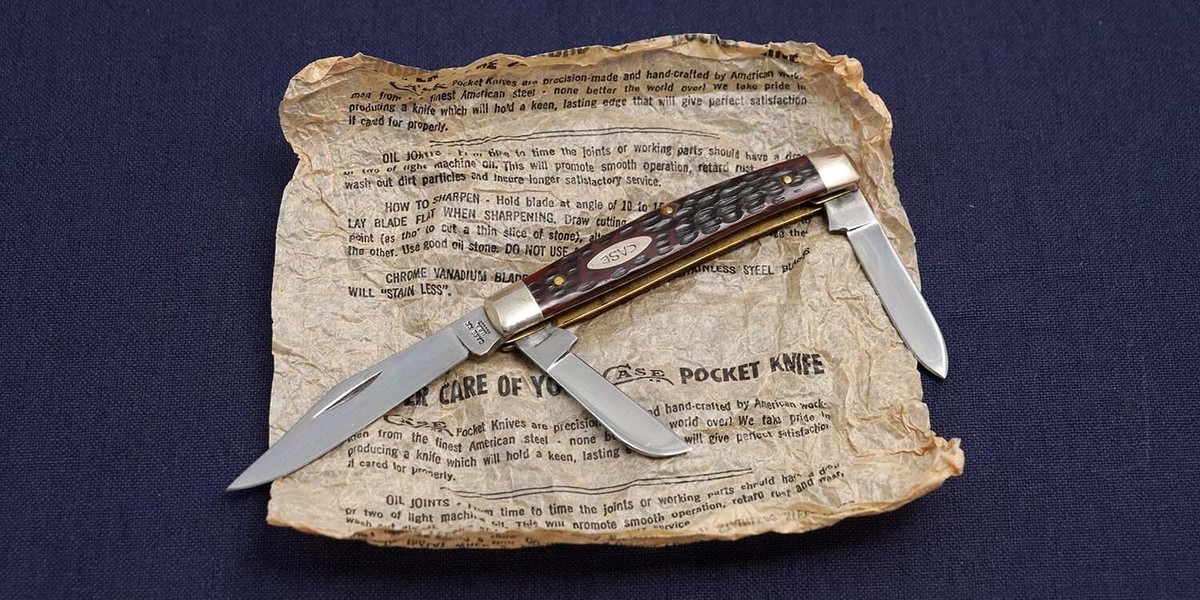 CASE 6344 3-Blade Delrinbone 1974 Holding Knife Unused | eBay
