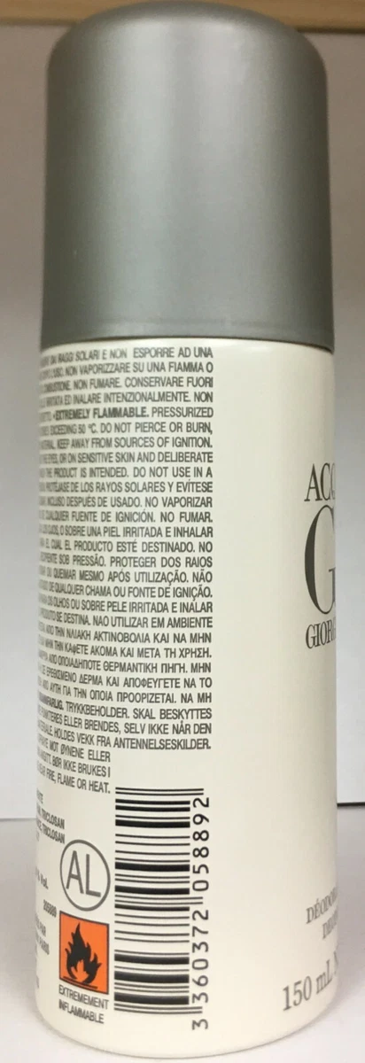 Gio armani deodorant spray top