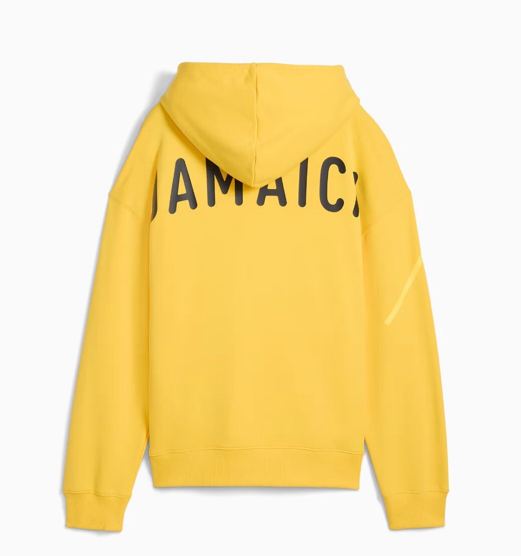 Puma Olympic Village Graphic Jamaica Yellow Hoodie NWT Men's