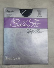 Vintage A Silky Fit Bill Blass Pantyhose Navy Blue USA 3950 Classic Solid