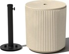 Umbrella Side Table - Outdoor Patio Table with Umbrella Hole for Porch/Patio |