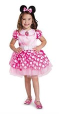 Pink Minnie Classic Tutu Costume, X-Small 3T-4T Halloween Costume Pink