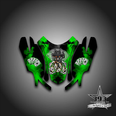 Arctic Cat Firecat Sabercat F5 F6 F7 03 - 06 Graphics Wrap Outlaw Hood Green