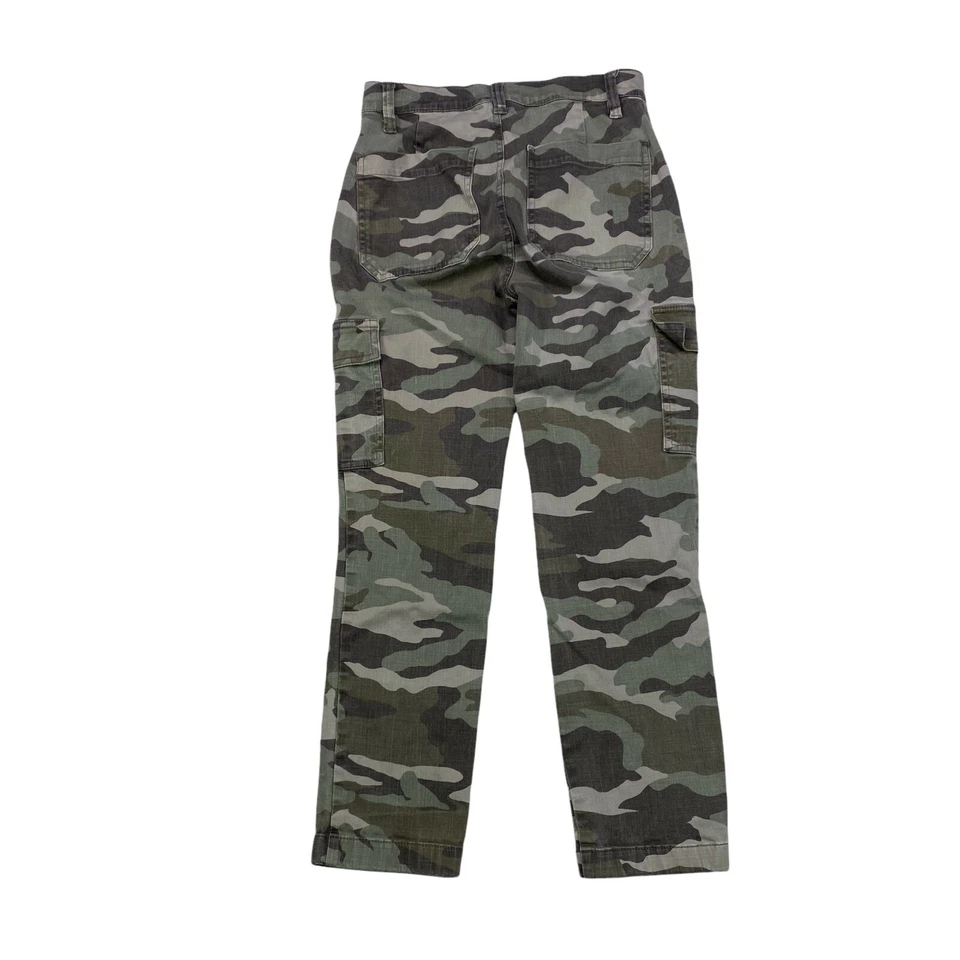 J. Pantalones Crew Vintage Rectos Carga Mujer Talla 24P Pequeño Verde Camuflados  Foto 2 de 4