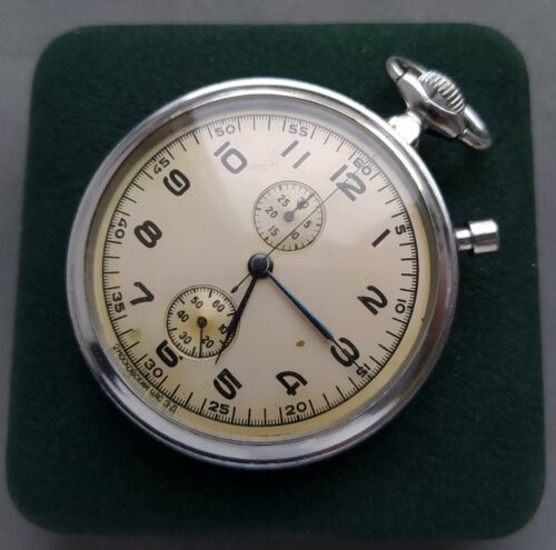 RARE 2ChZ Slava Captain Soviet Russian Navy Submarine Pocket Chronograph 1950s - Picture 2 of 8