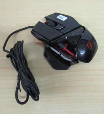 Mad Catz R.A.T. 3 Gaming Maus RAT 3 Optischer Sensor 3500DPI glänzend schwarz