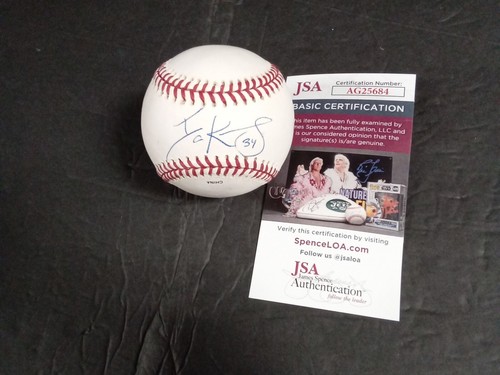 IAN KENNEDY SIGNED AUTOGRAPHED Rawlings Little League Baseball JSA BB # - Picture 2 of 6