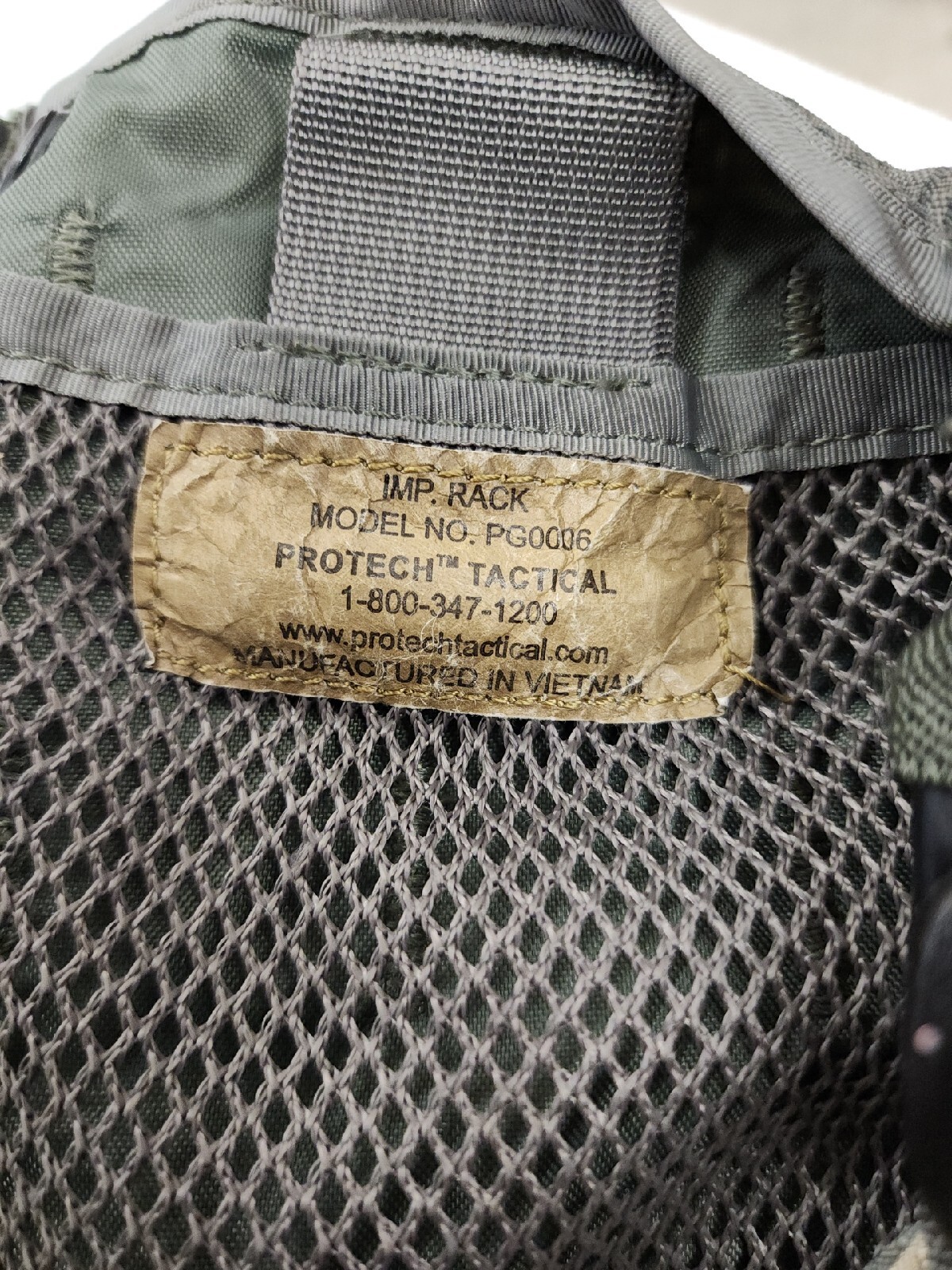 Protech Tactical IMP Rack Chest Rig Model PG0006 ACU Cag Sof Devgru