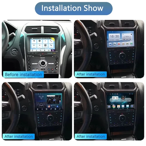 Car Navigation Stereo For Ford Explorer 2011-2019 10.1" IPS Touchscreen Headunit - Foto 2 di 15