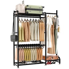 Heavy Duty Clothes Rack Wardrobe Hanger Garment Storage Stand Closet Organizer