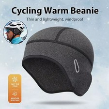 Cycling Warm Beanie Hat Skull Cap Ear Warmer Helmet Winter Windproof Ski Beanie