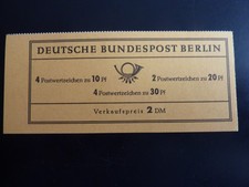 BERLIN f&uuml;nf Markenheftchen MH 5  unge&ouml;ffnet postfrisch (Z&auml;hnung ragt hervor)