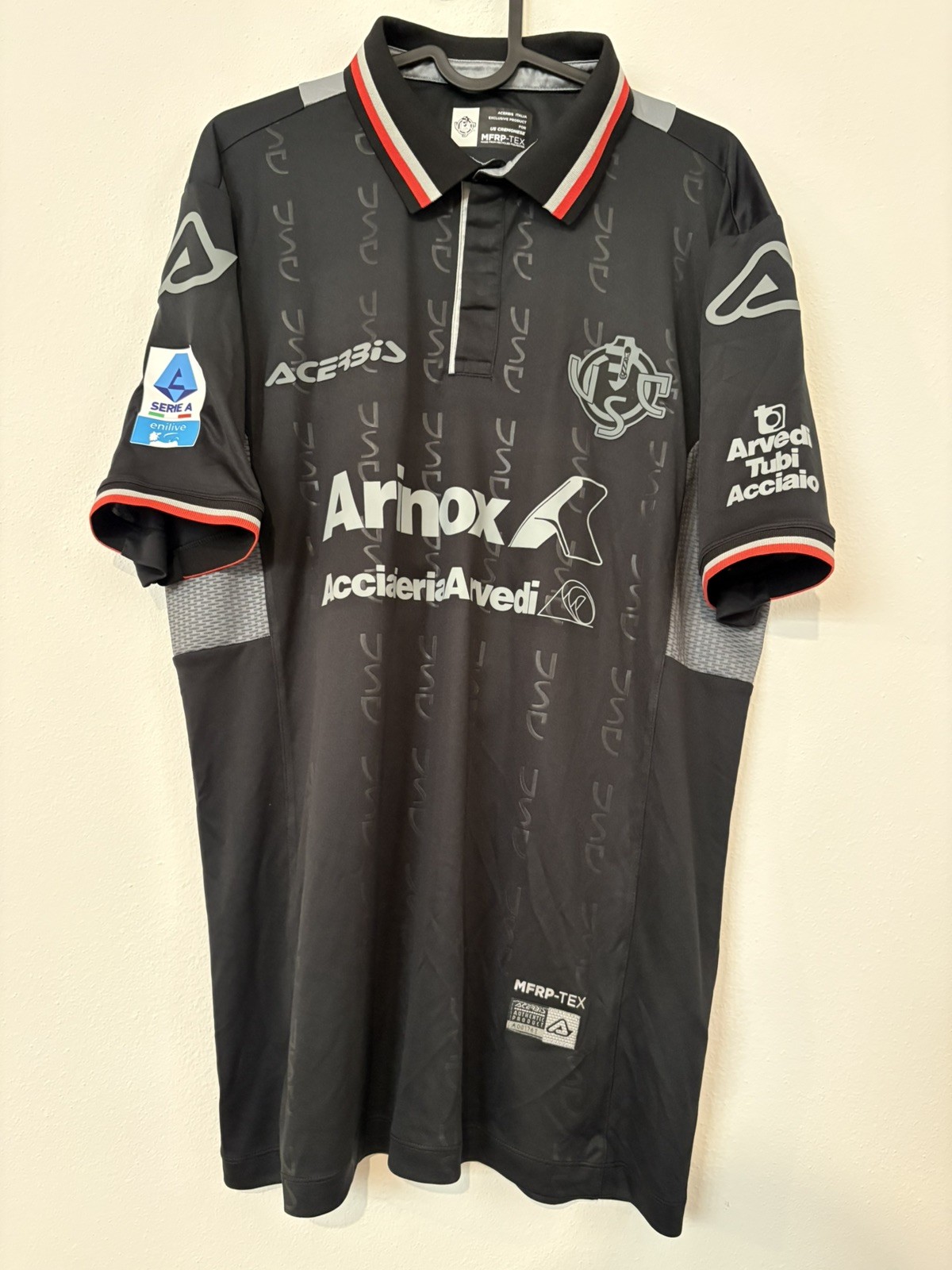 maglia calcio match worn cremonese enilive 2025/26