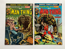 ADVENTURE INTO FEAR #16-17/Lot of 2/Marvel/1973/MAN-THING/1st app. WUNDARR/VG-