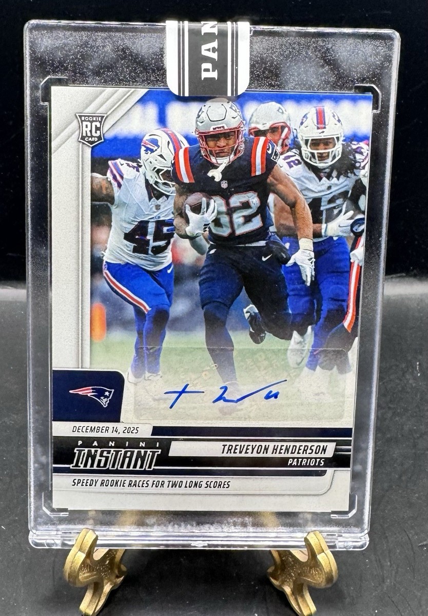 2025 Panini Instant 321 TREVEYON HENDERSON Rookie RC AUTO 58/99 | eBay