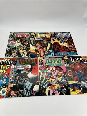 Terror Inc. Lot of 7 #1 4 5 6 8 10 12 1992 Marvel Comic Books Ships Fast