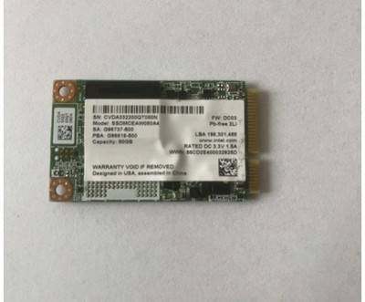 Intel 80GB SSD Festplatte Intern Sata2 7 mm.
