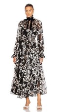 Zimmermann Black Ladybeetle Swing Long Dress. Size 2 (10-12au) US 6-8