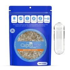 Size 0 Empty Gelatin Capsules, Clear - 1000 Count  Gluten Free, Kosher, Non-...
