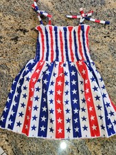 New Patriotic July 4th Baby Girl Dress 18-24m