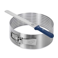 Dr. Oetker Tortenboden-Schneidhilfe Ø26-28 Set, inklusive Konditor-/Glasurmesser