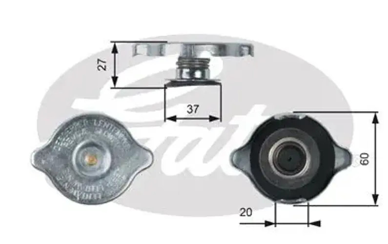 2x ✅Fits GATES RC217 RC217 EXPANSION TANK CAP ⭐UK Seller⭐ - Image 11