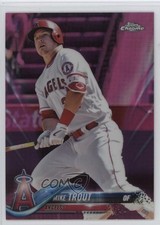 2018 Topps Chrome Pink Refractor Mike Trout #100