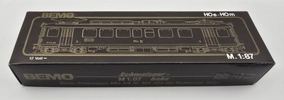 Bemo H0m H0e 1265 Originalverpackung für Elektro Triebwagen ABe4/4 RhB gebraucht