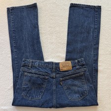 Vintage Levis 517 Blue Jeans Mens 34x31 80s 90s Orange Tab Bootcut Made USA