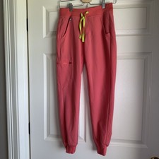 FIGS Technical Collection Jogger Salmon Color Scrub Pants Size XXS