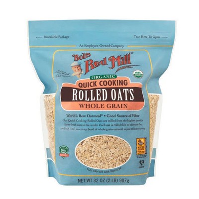Organic Quick Cooking Rolled Oats 32 Oz(Case Of 4) By Bobs Red Mill
