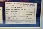 Vintage Railroad Memorabilia Lot Framed Passes Ticket Patches 8 Pieces — photo 2