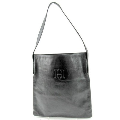 バッグ HIROFU real leather one shoulderbag Hirofu Leather One-Shoulder Bag Black Genuine Leather