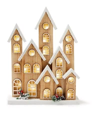 New Holiday Lane Woodland Light-Up House Tabletop Décor