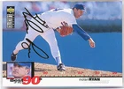 1995 -NOLAN RYAN- GOLD SIGNATURE UD Collector's Choice Baseball Insert Card