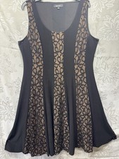 Nine West Size 16 Black/Nude Dress