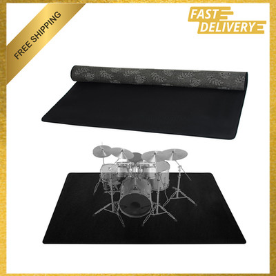Drum Rug 4Ft x 6Ft Carpets Noise Reduction Non-Slip Mat for Drummers and