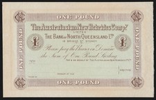 AUSTRALIA 1897 The Australian New Hebrides Company Limited £1. UNIQUE!