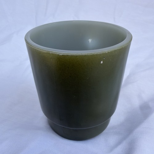 Anchor Hocking Fire King Avocado Grün Rund Henkel Stapelbar Becher Kaffeetasse - Bild 8 von 10