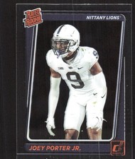 1663J 2023 Chronicles Draft Picks #33 Joey Porter Jr. Clearly Donruss Orange