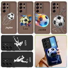 TPU Cover For Samsung Galaxy S25 S26 A17 A36 For Boys Custom Football Phone Case
