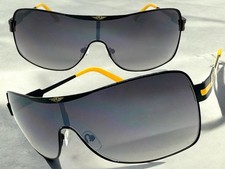 Contemporary Sleek Modern Sporty Wrap Shield Stylish Trendy SUNGLASSES For Men