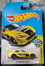 Hot Wheels '15 MAZDA MX-5 MIATA YELLOW Speed Graphics 2015 Volk Racing Wheel
