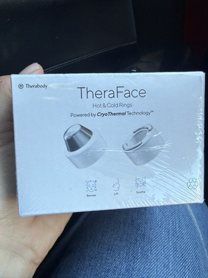 #ad Therabody TheraFace Hot amp; Cold Rings TF02269 01 White NEW SEALED $50.00
